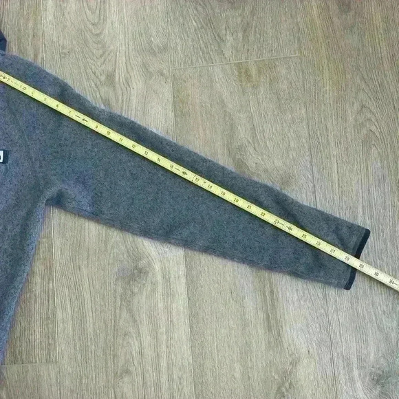 The North Face Gordon Lyons Men’s 1/4 Quarter Zip Knit Woven Sweater Gray S - Picture 11 of 15